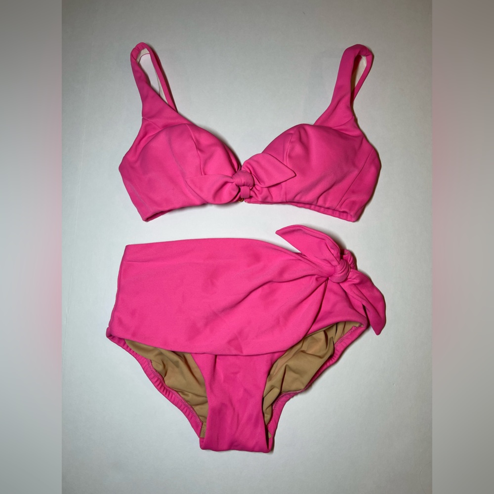 Vintage 1960s DeWeese Design Rare Swimsuit Hot Pink Adjustable Strap Size 10/32